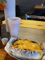 Brisket Topped Baked Potato